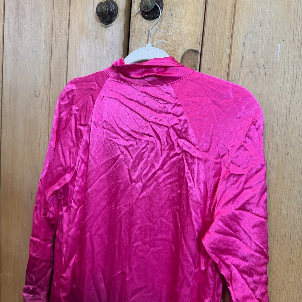 Yfb Ombr Collared Long Sleeve Front Button Up Mid… - image 3